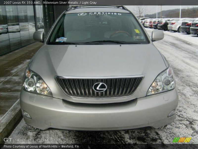 Millennium Silver Metallic / Light Gray 2007 Lexus RX 350 AWD