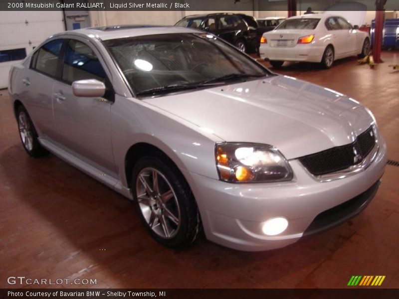 Liquid Silver Metallic / Black 2008 Mitsubishi Galant RALLIART