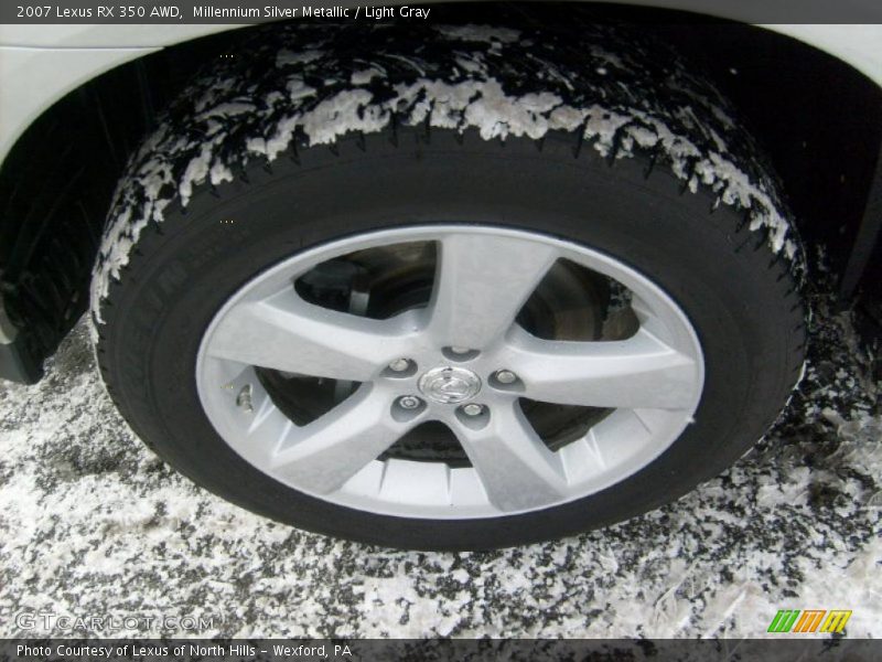 Millennium Silver Metallic / Light Gray 2007 Lexus RX 350 AWD