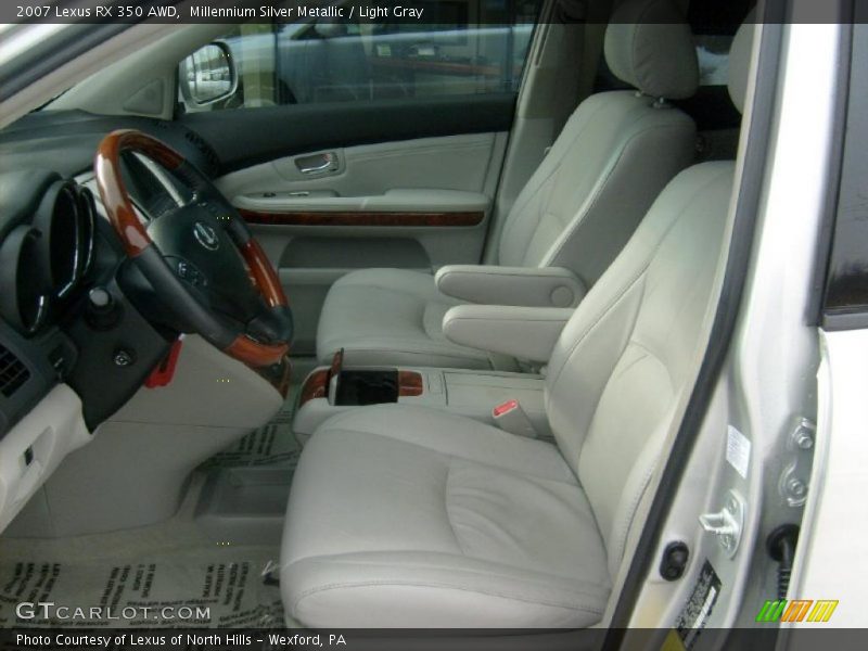 Millennium Silver Metallic / Light Gray 2007 Lexus RX 350 AWD