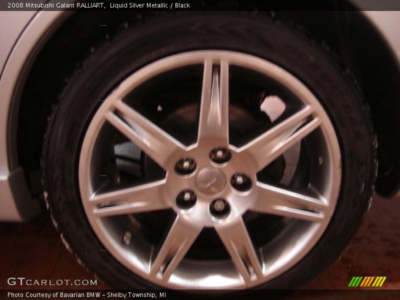 Liquid Silver Metallic / Black 2008 Mitsubishi Galant RALLIART