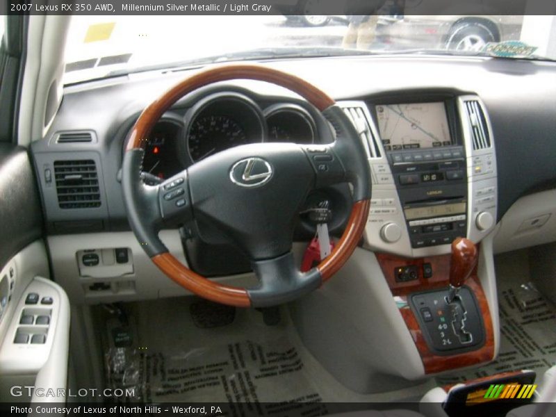 Millennium Silver Metallic / Light Gray 2007 Lexus RX 350 AWD
