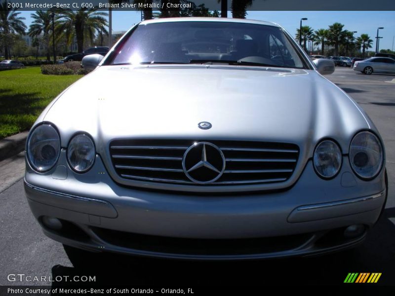 Brilliant Silver Metallic / Charcoal 2001 Mercedes-Benz CL 600