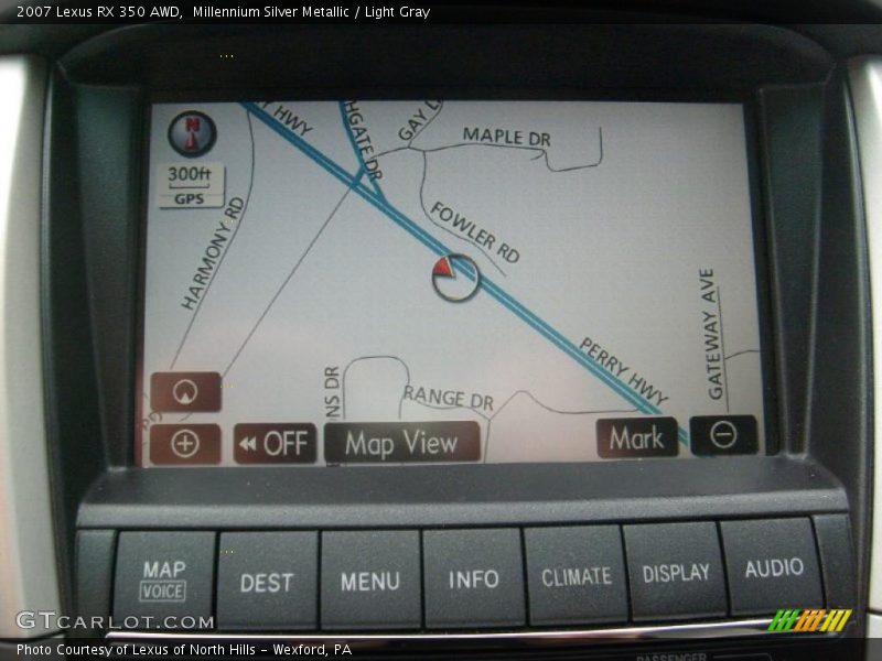 Millennium Silver Metallic / Light Gray 2007 Lexus RX 350 AWD