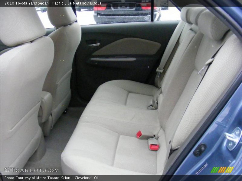 Pacific Blue Metallic / Bisque 2010 Toyota Yaris Sedan