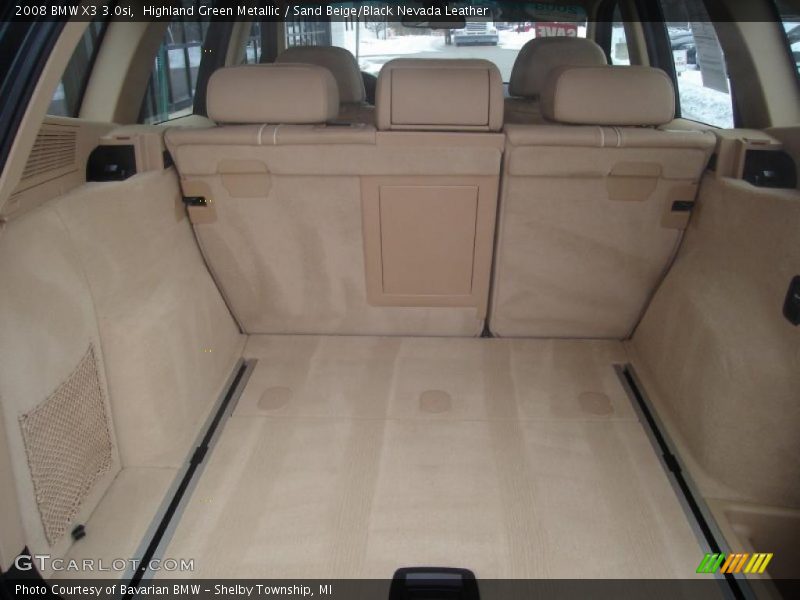 Highland Green Metallic / Sand Beige/Black Nevada Leather 2008 BMW X3 3.0si