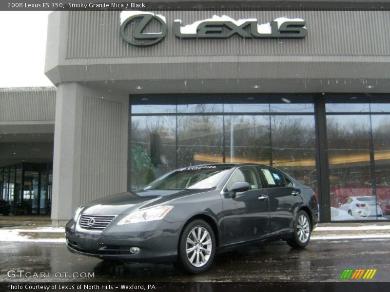 Smoky Granite Mica / Black 2008 Lexus ES 350