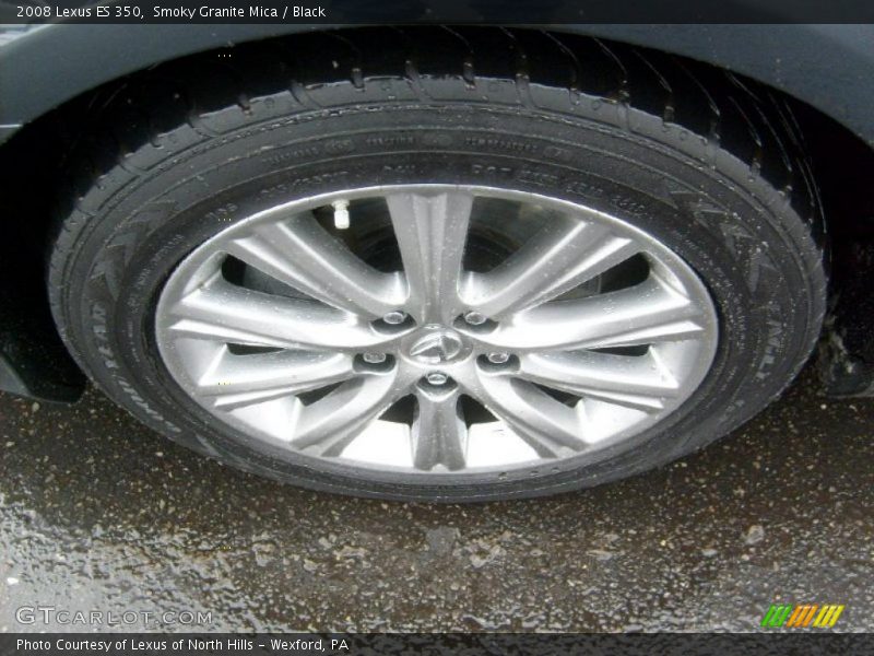 Smoky Granite Mica / Black 2008 Lexus ES 350
