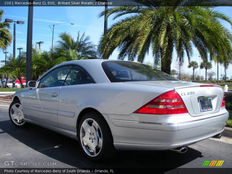 Brilliant Silver Metallic / Charcoal 2001 Mercedes-Benz CL 600