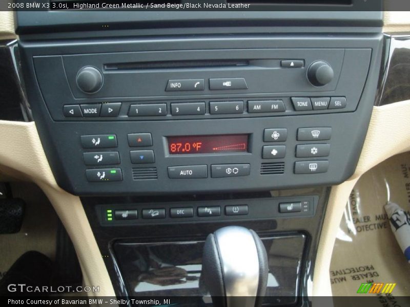 Highland Green Metallic / Sand Beige/Black Nevada Leather 2008 BMW X3 3.0si