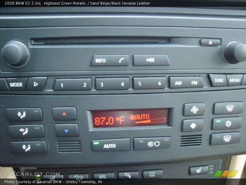 Highland Green Metallic / Sand Beige/Black Nevada Leather 2008 BMW X3 3.0si