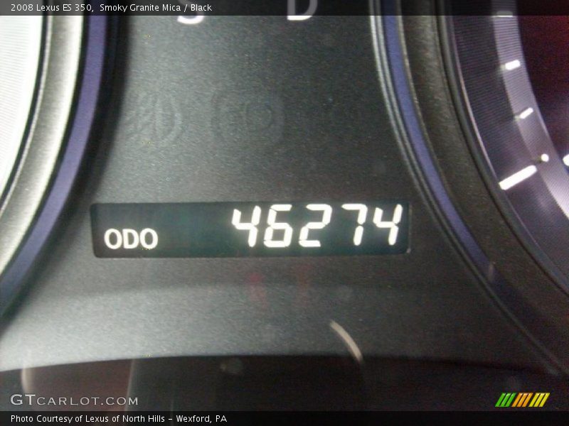 Smoky Granite Mica / Black 2008 Lexus ES 350