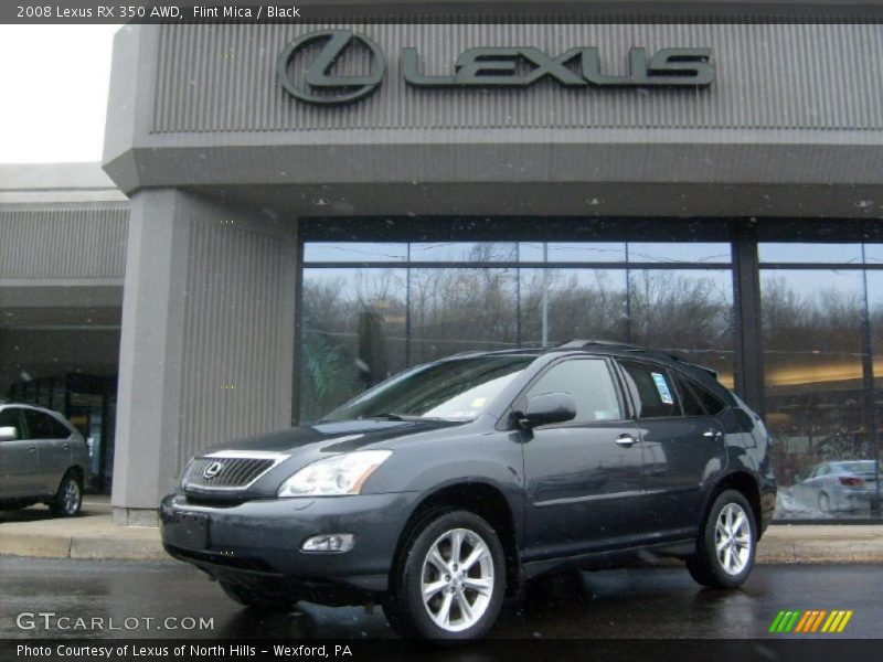 Flint Mica / Black 2008 Lexus RX 350 AWD