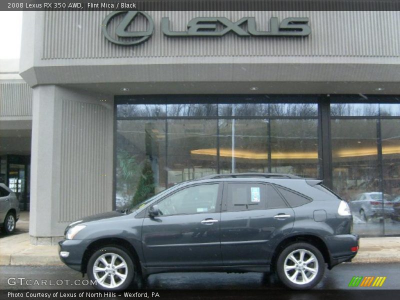 Flint Mica / Black 2008 Lexus RX 350 AWD