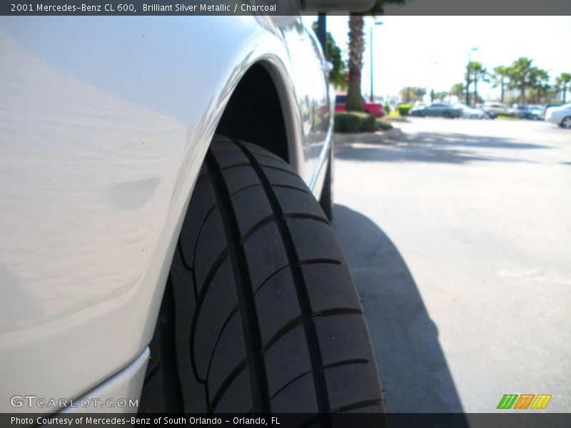 Brilliant Silver Metallic / Charcoal 2001 Mercedes-Benz CL 600