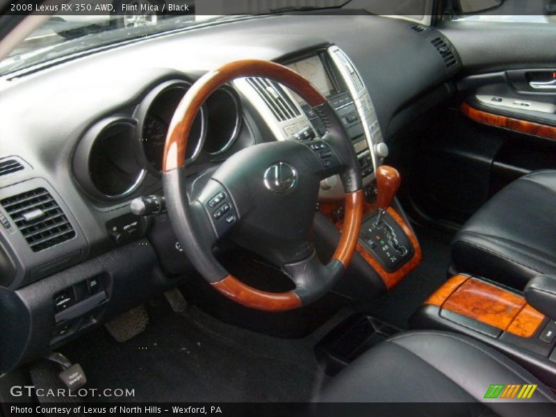 Flint Mica / Black 2008 Lexus RX 350 AWD