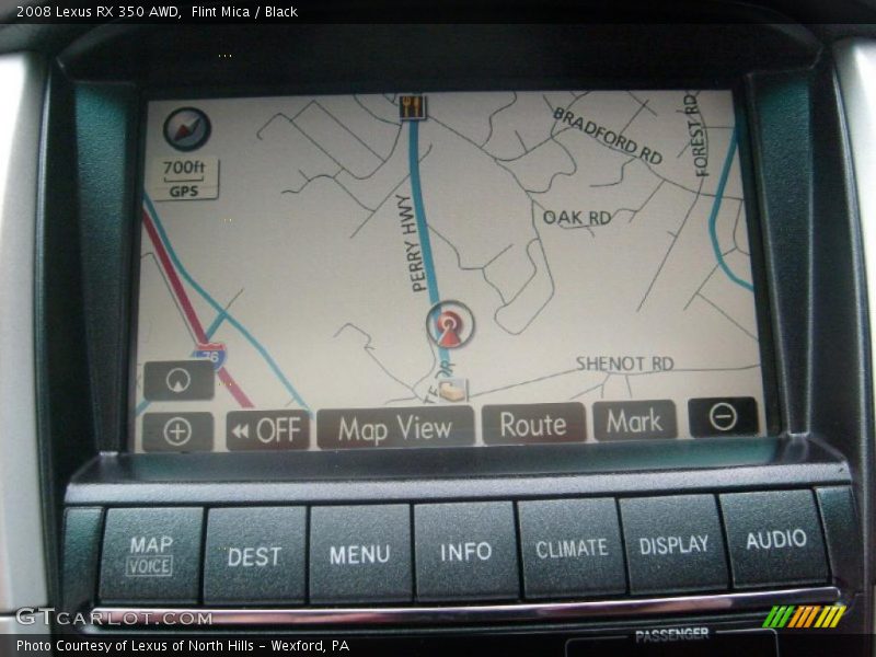 Flint Mica / Black 2008 Lexus RX 350 AWD