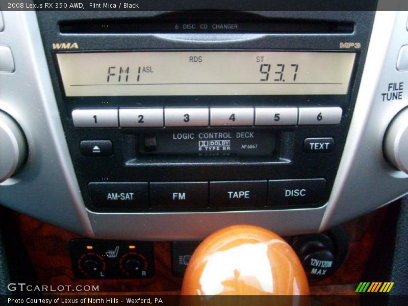 Flint Mica / Black 2008 Lexus RX 350 AWD