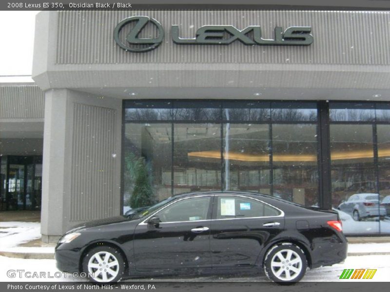 Obsidian Black / Black 2008 Lexus ES 350