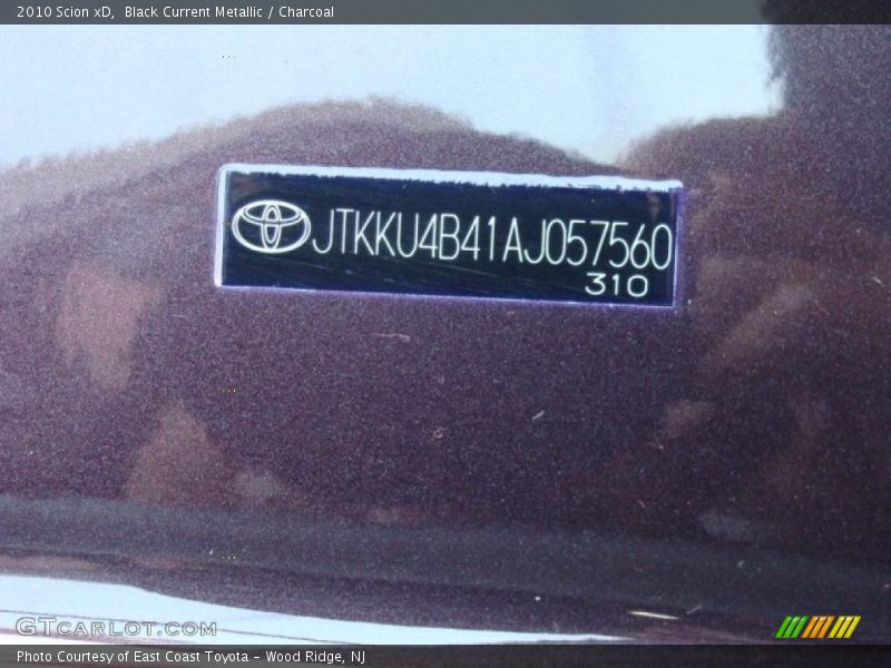 Black Current Metallic / Charcoal 2010 Scion xD