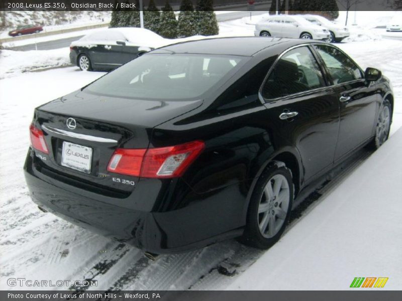 Obsidian Black / Black 2008 Lexus ES 350