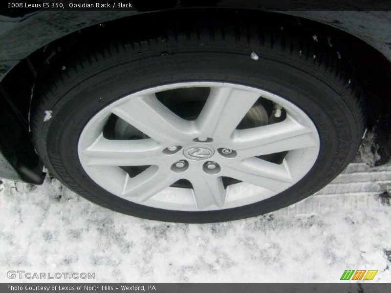 Obsidian Black / Black 2008 Lexus ES 350