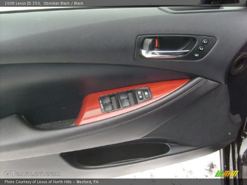 Obsidian Black / Black 2008 Lexus ES 350
