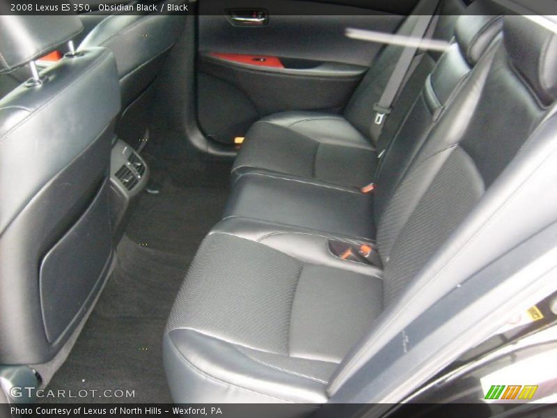 Obsidian Black / Black 2008 Lexus ES 350