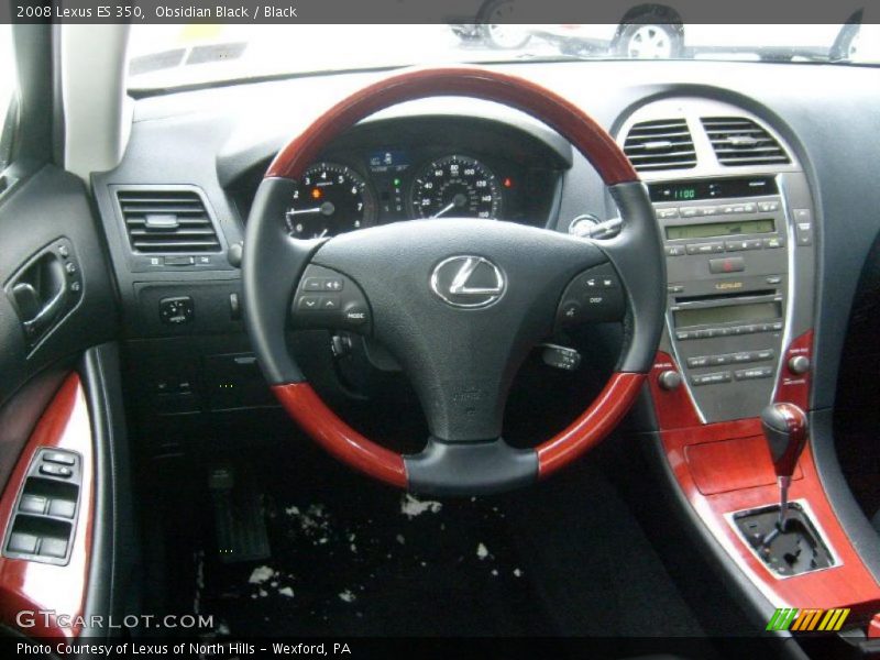 Obsidian Black / Black 2008 Lexus ES 350