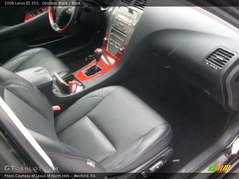 Obsidian Black / Black 2008 Lexus ES 350