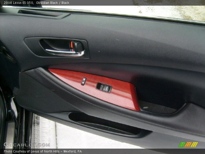 Obsidian Black / Black 2008 Lexus ES 350