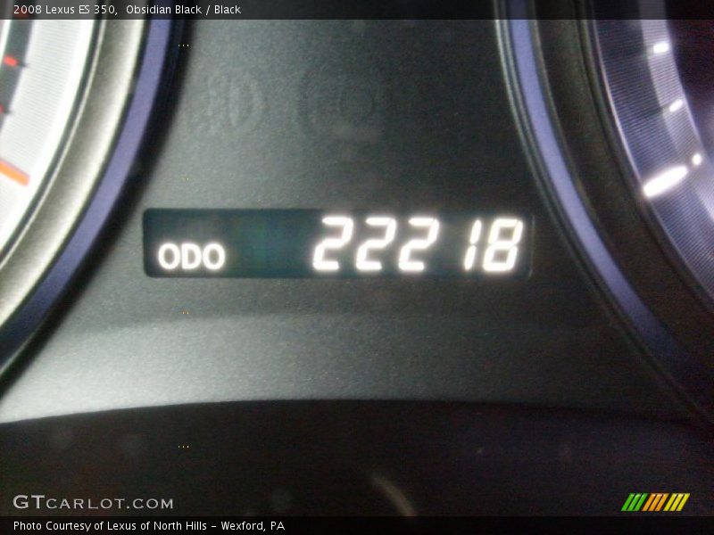 Obsidian Black / Black 2008 Lexus ES 350