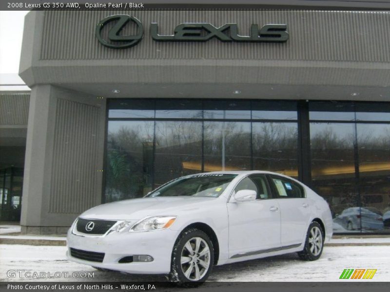 Opaline Pearl / Black 2008 Lexus GS 350 AWD