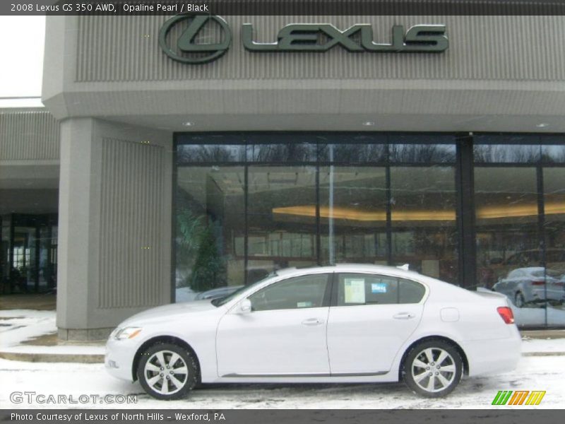 Opaline Pearl / Black 2008 Lexus GS 350 AWD