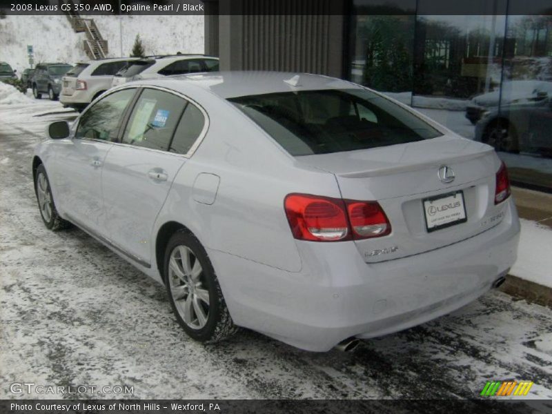 Opaline Pearl / Black 2008 Lexus GS 350 AWD