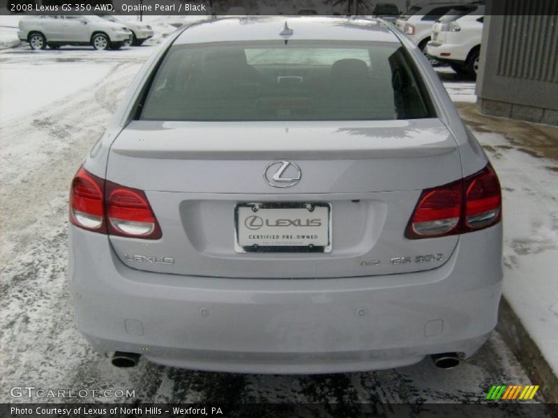 Opaline Pearl / Black 2008 Lexus GS 350 AWD