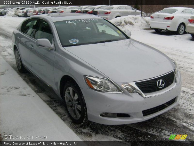 Opaline Pearl / Black 2008 Lexus GS 350 AWD