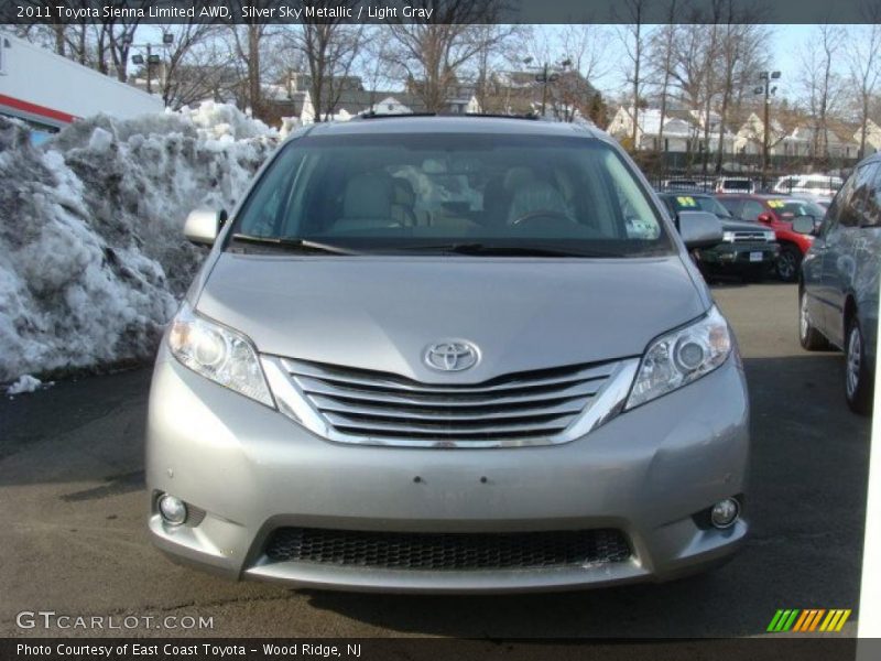 Silver Sky Metallic / Light Gray 2011 Toyota Sienna Limited AWD