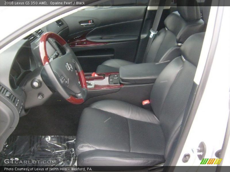 Opaline Pearl / Black 2008 Lexus GS 350 AWD