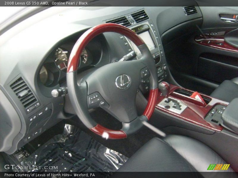 Opaline Pearl / Black 2008 Lexus GS 350 AWD