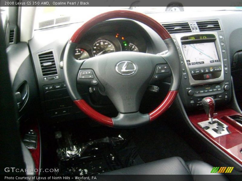 Opaline Pearl / Black 2008 Lexus GS 350 AWD