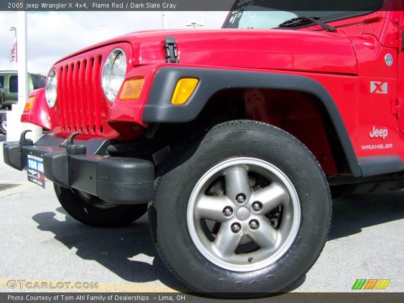 Flame Red / Dark Slate Gray 2005 Jeep Wrangler X 4x4