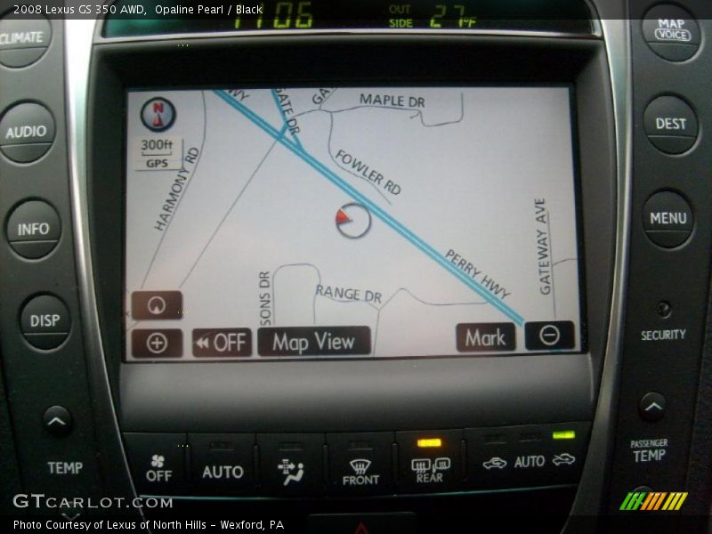 Opaline Pearl / Black 2008 Lexus GS 350 AWD