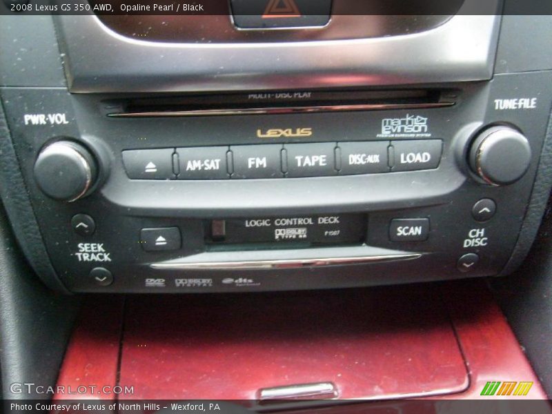 Opaline Pearl / Black 2008 Lexus GS 350 AWD