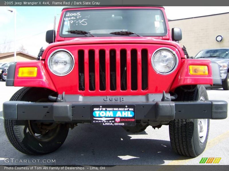 Flame Red / Dark Slate Gray 2005 Jeep Wrangler X 4x4