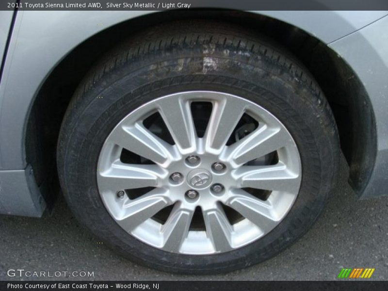  2011 Sienna Limited AWD Wheel