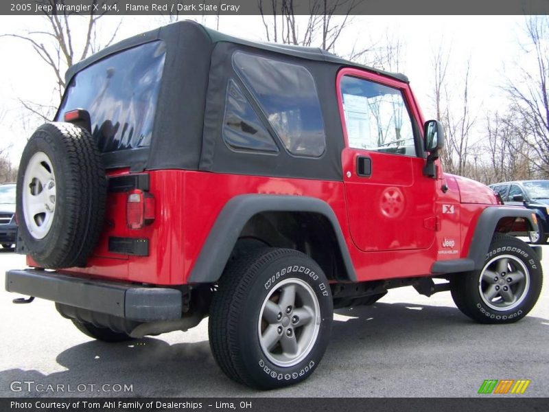 Flame Red / Dark Slate Gray 2005 Jeep Wrangler X 4x4