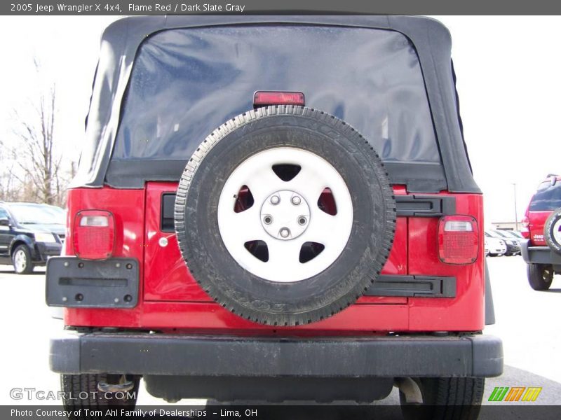 Flame Red / Dark Slate Gray 2005 Jeep Wrangler X 4x4