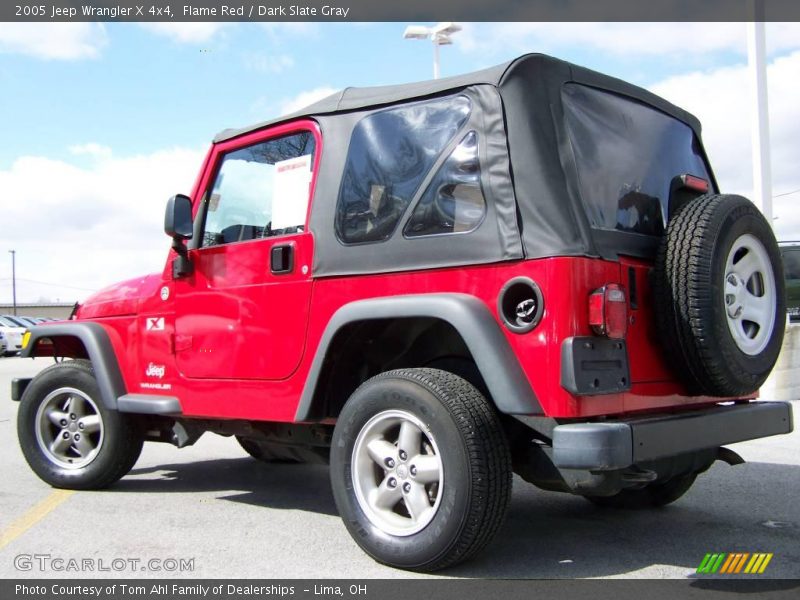 Flame Red / Dark Slate Gray 2005 Jeep Wrangler X 4x4