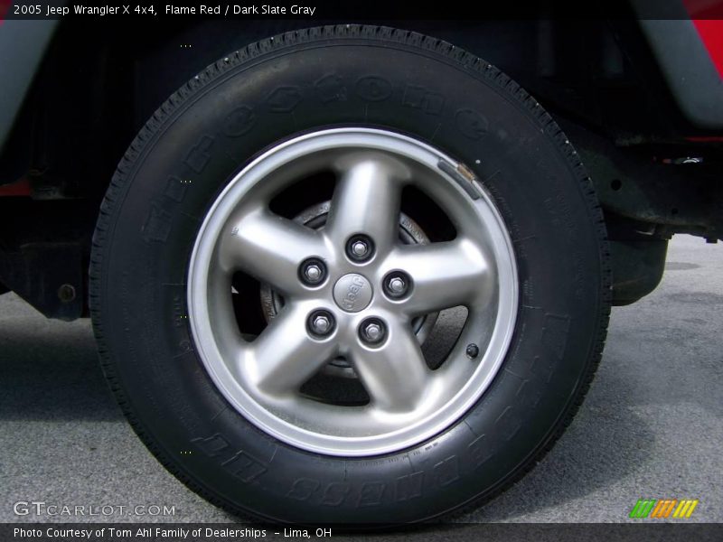 Flame Red / Dark Slate Gray 2005 Jeep Wrangler X 4x4